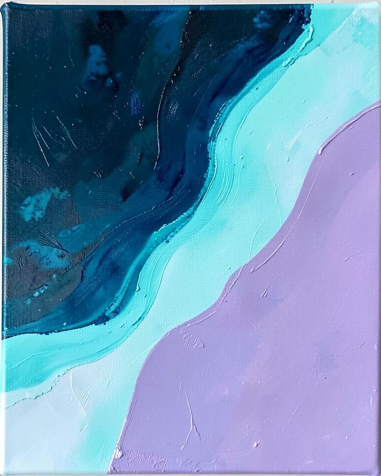 Mitti and Rose — painting by Naseema Ali